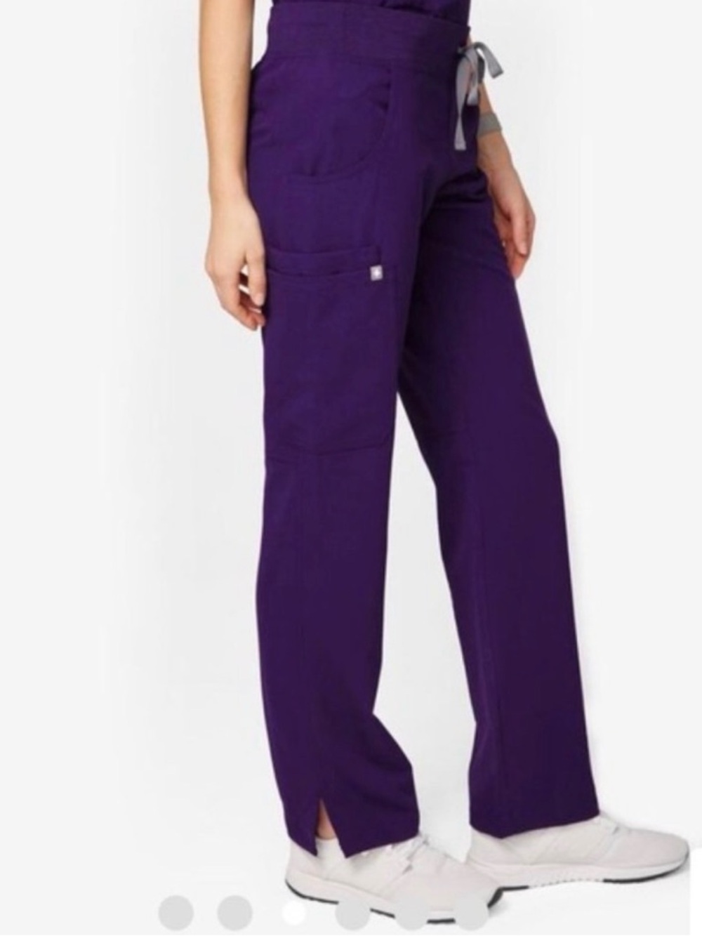 Figs Women's Kade Cargo Scrub Pants in Dark Purple